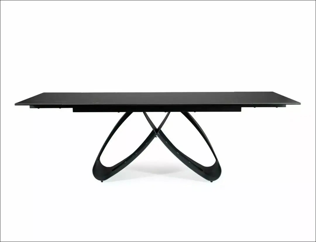 Padidinamas valgomojo stalas AL008 - €807 Save 20% __label:Pristatymas 5-14 d.d., color-juoda, material-keramika,