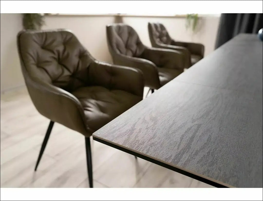 Padidinamas valgomojo stalas AL009 - €920 Save 20% __label:Pristatymas 5-14 d.d., color-juoda, color-ruda,