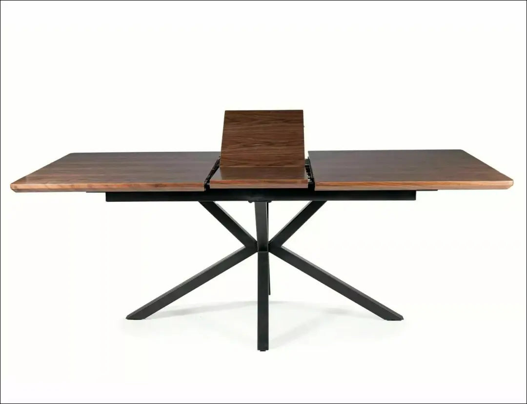 Padidinamas valgomojo stalas AL013 - €479 Save 20% __label:Pristatymas 5-14 d.d., color-juoda, color-ruda,