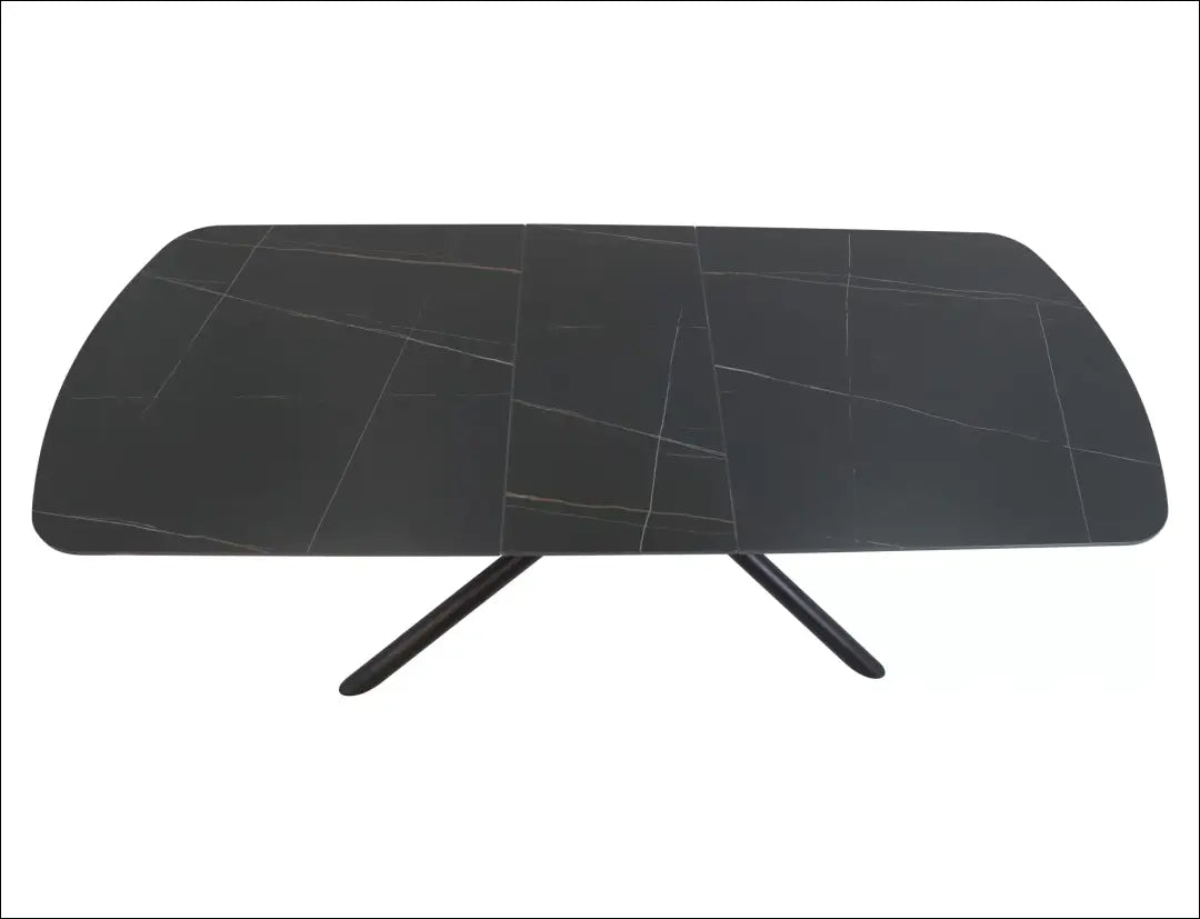 Padidinamas valgomojo stalas AL014 - €503 Save 20% __label:Pristatymas 1-2 d.d., color-juoda, material-keramika,