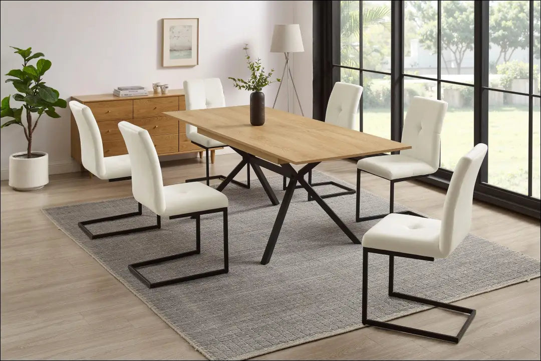 Padidinamas valgomojo stalas VI1187 - €210 Save 50% __label:Pristatymas 1-2 d.d., color-juoda, color-ruda,