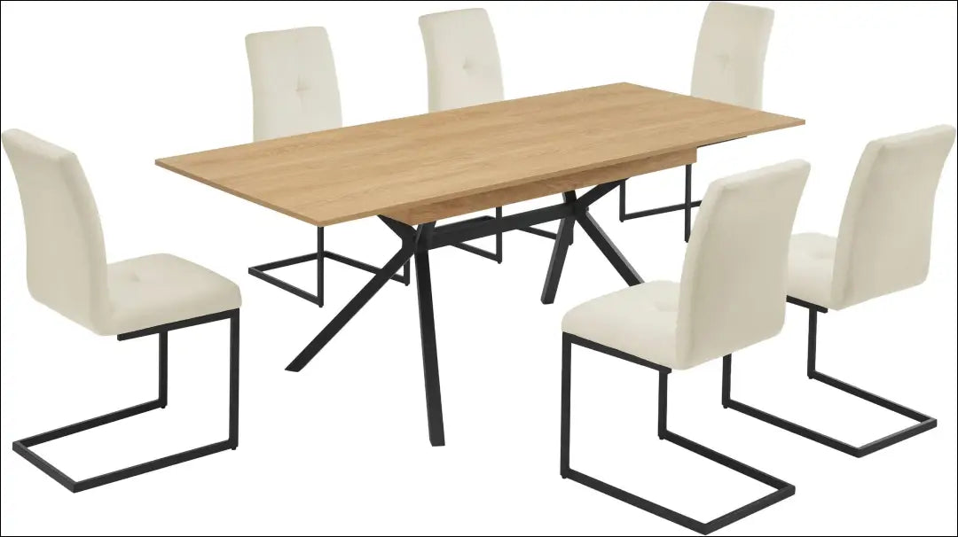 Padidinamas valgomojo stalas VI1187 - €210 Save 50% __label:Pristatymas 1-2 d.d., color-juoda, color-ruda,