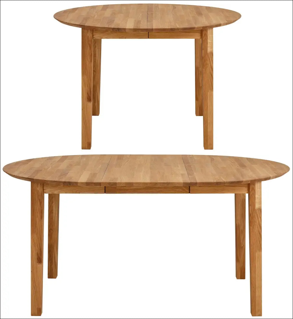 Padidinamas valgomojo stalas VI1231 - €315 Save 50% __label:Pristatymas 1-2 d.d., color-ruda, material-medzio-masyvas,