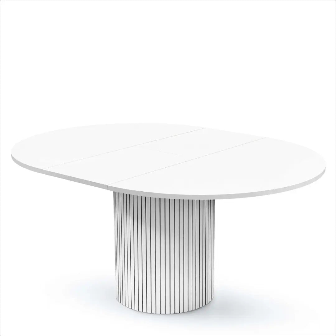 Padidinamas valgomojo stalas VI1246 - €370 Save 55% __label:Pristatymas 1-2 d.d., color-balta, material-mdf,