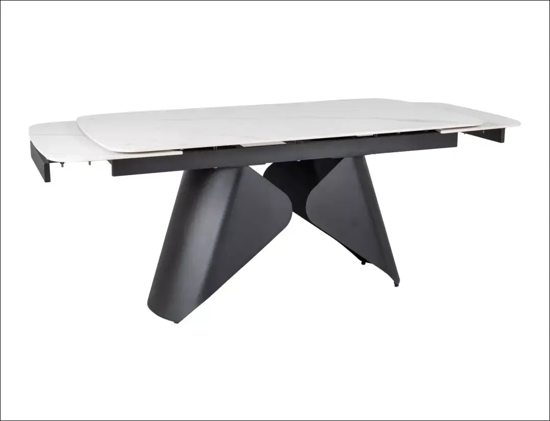 Padidinamas valgomojo stalas VI1412 - €750 Save 50% __label:Pristatymas 1-2 d.d., color-balta, color-juoda,