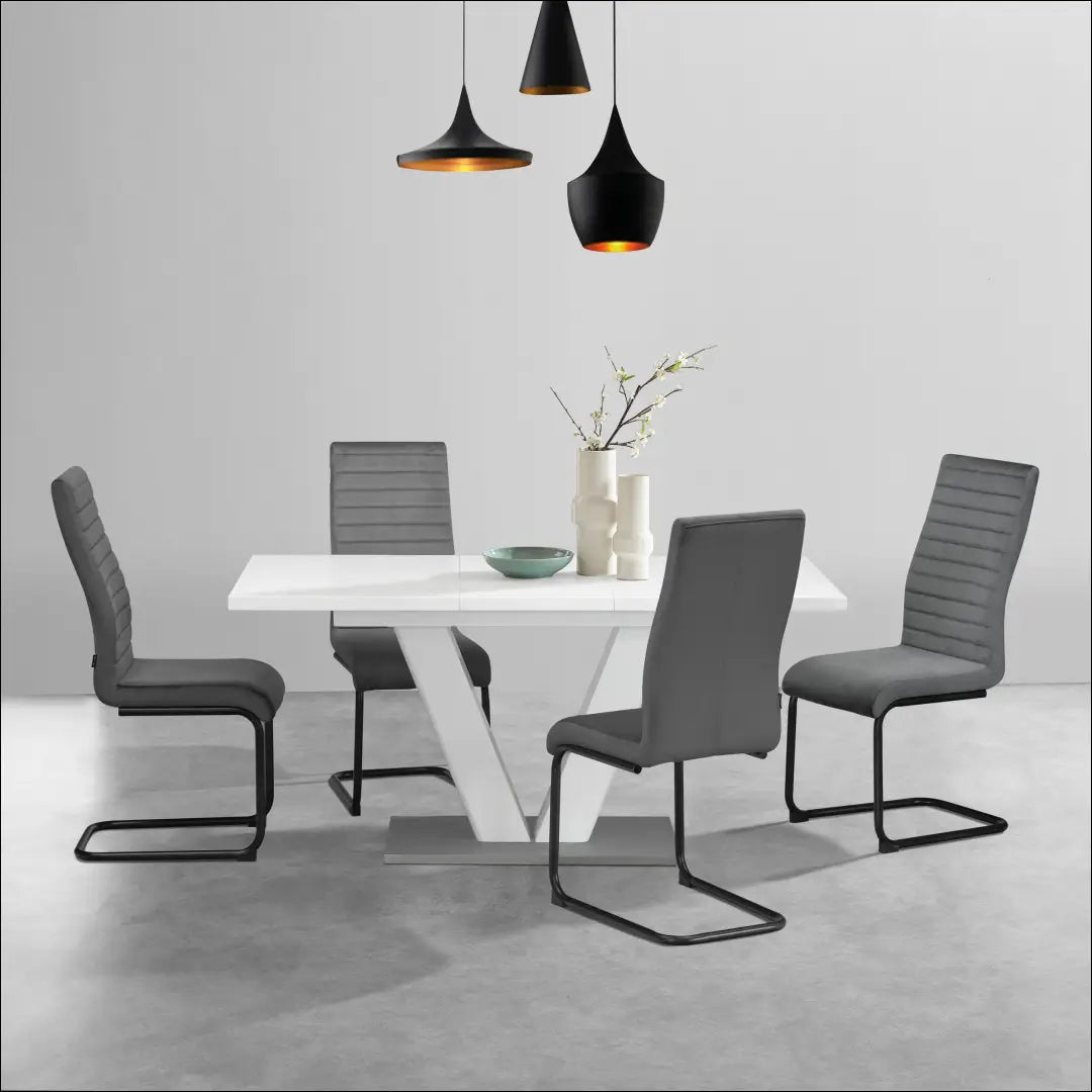 Padidinamas valgomojo stalas VI1415 - €180 Save 65% 100-200, __label:Pristatymas 1-2 d.d., color-balta, material-mdf,