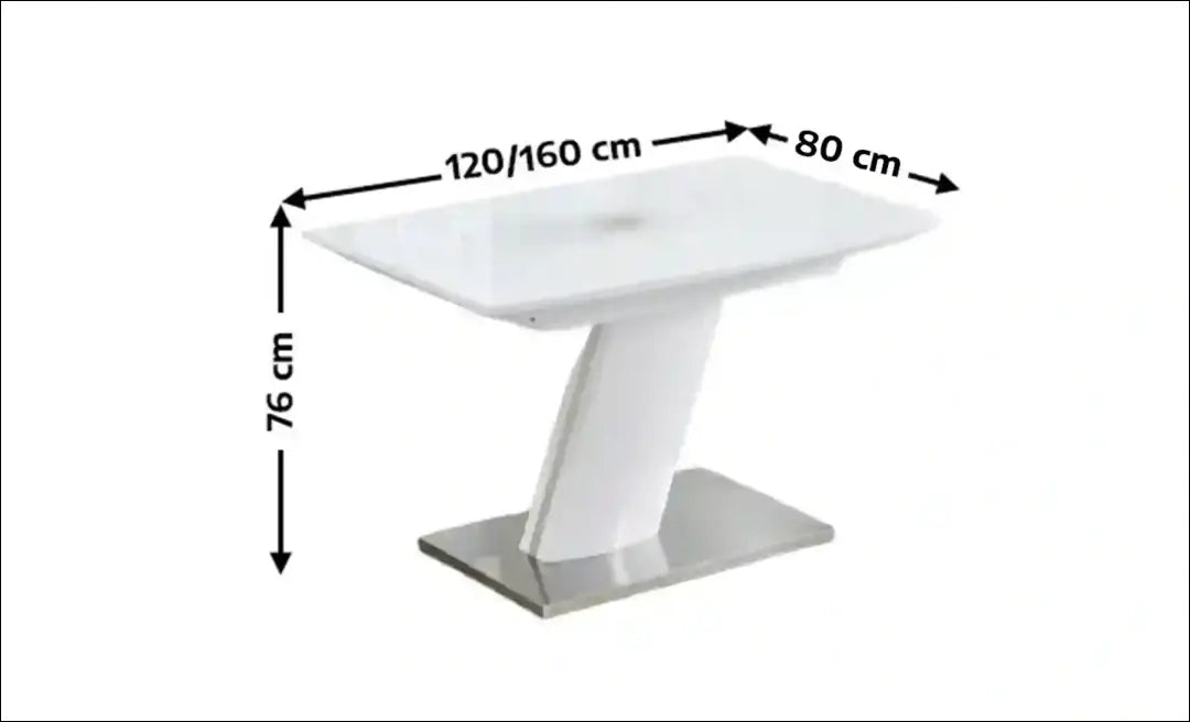 Padidinamas valgomojo stalas VI1442 - €190 Save 70% 100-200, __label:Pristatymas 1-2 d.d., color-balta,