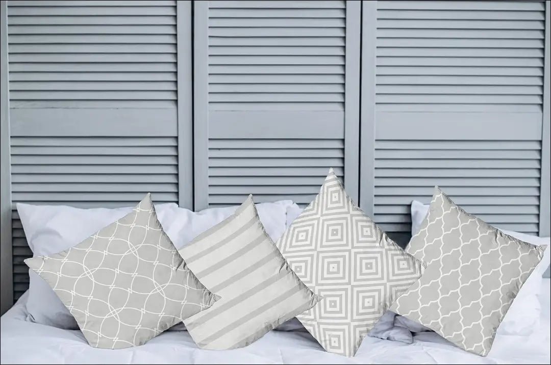 Pagalvių užvalkalų komplektas (4vnt) DI11628 - €17 Save 55% __label:Pristatymas 1-2 d.d., color-balta, color-pilka,