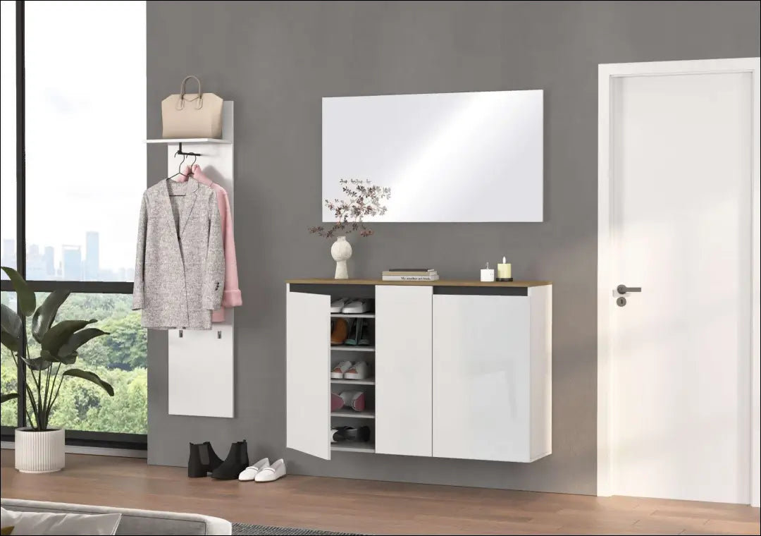 Pakabinama batų spintelė KI1715 - €145 Save 50% 100-200, __label:Pristatymas 1-2 d.d., batu-lentyna, batu-spintele,
