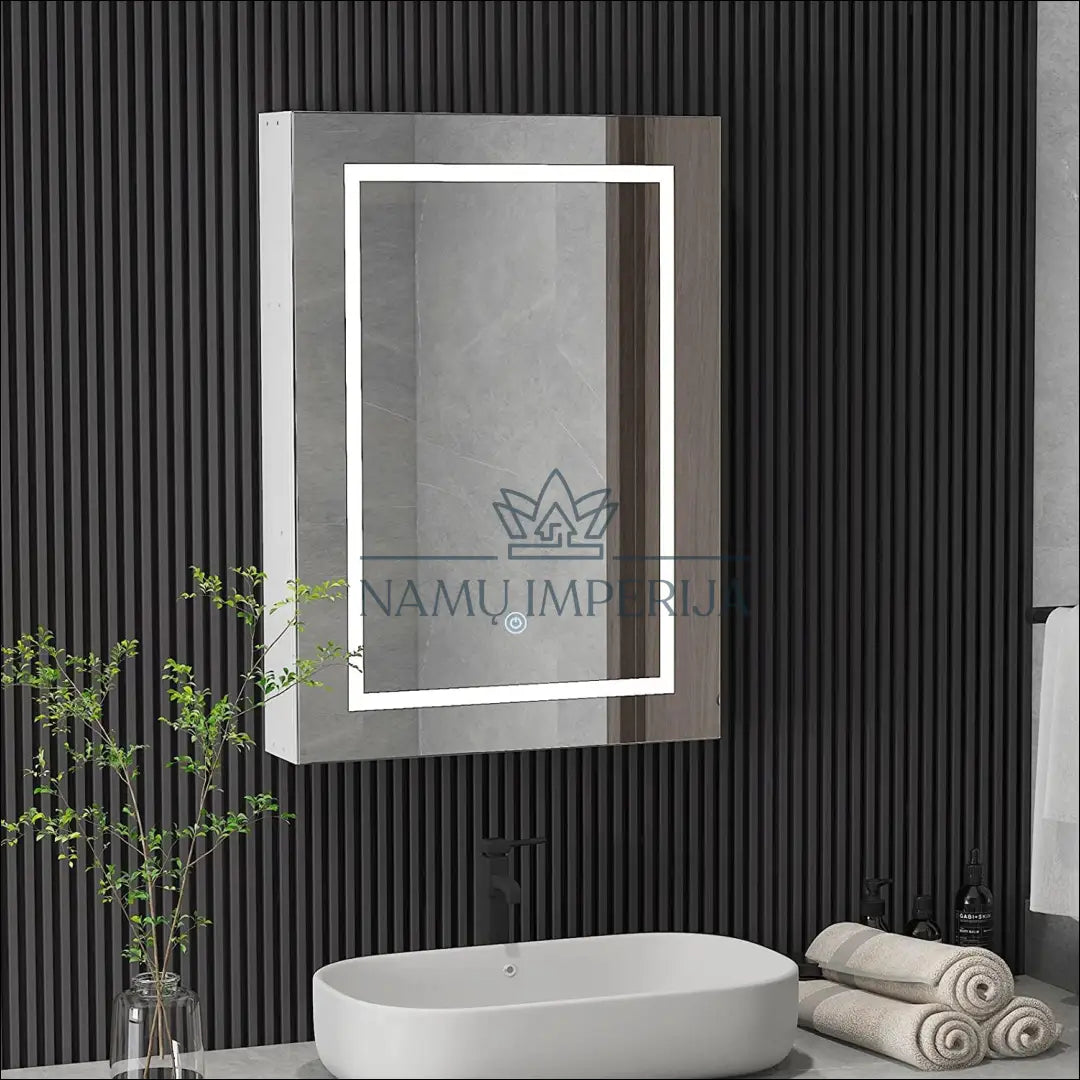 Pakabinama LED vonios spintelė KI1126 - €88 Save 50% 50-100, __label:Pristatymas 1-2 d.d., color-balta,