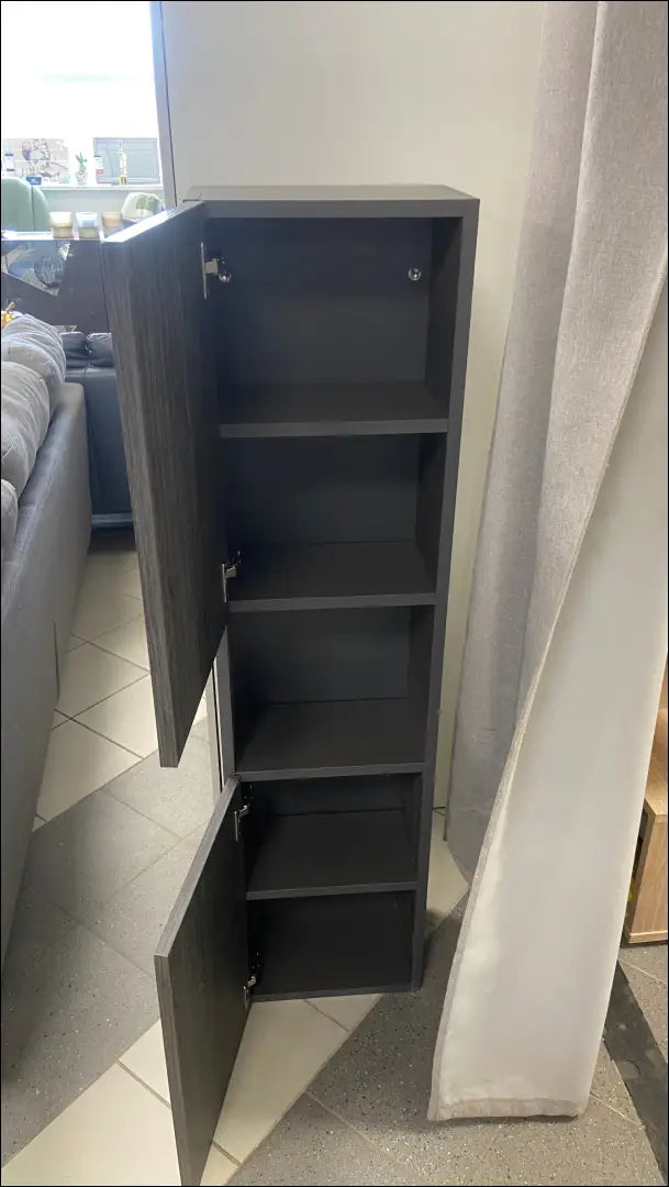 Pakabinama spintelė KI707 - €65 Save 60% 50-100, __label:Pristatymas 1-2 d.d., color-pilka, material-mediena, pazeistas