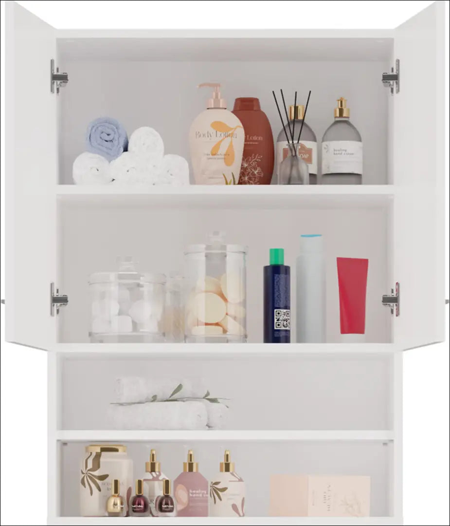 Pakabinama vonios spintelė KI1341 - €25 Save 70% 25-50, __label:Pristatymas 1-2 d.d., color-balta, material-mediena,