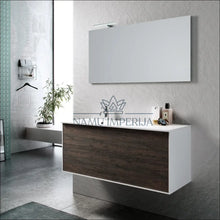 Įkelti vaizdą į galerijos rodinį, Pakabinama vonios spintelė KI721 - €200 Save 55% color-balta, color-ruda, interjeras, kita, material-mdf Virš
