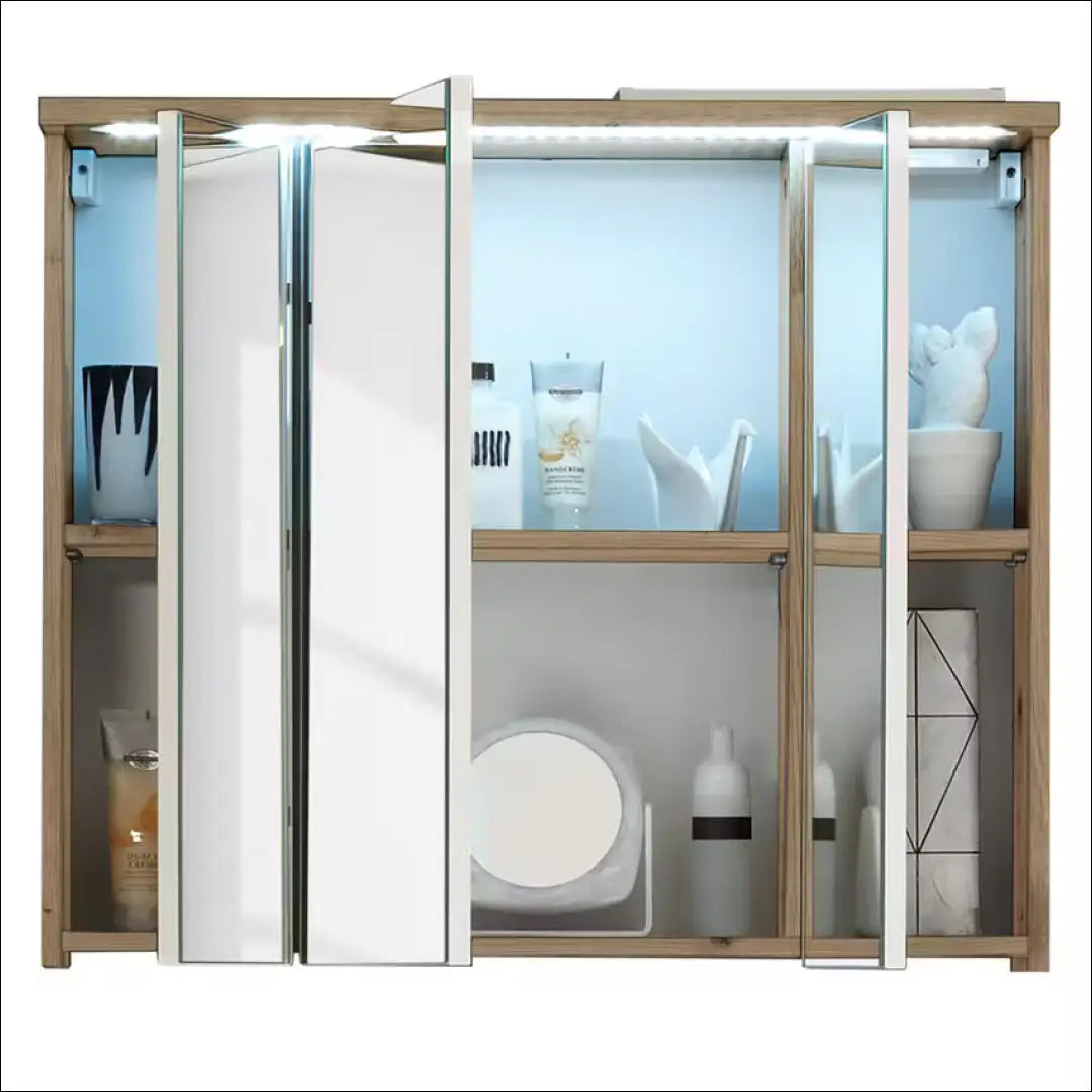 Pakabinama vonios spintelė su apšvietimu KI1287 - €68 Save 50% 50-100, __label:Pristatymas 1-2 d.d., color-ruda,