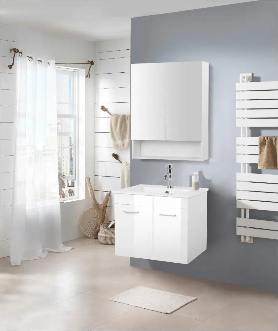 Pakabinama vonios spintelė su praustuvu KI1550 - €55 Save 50% 50-100, __label:Pristatymas 1-2 d.d., color-balta,