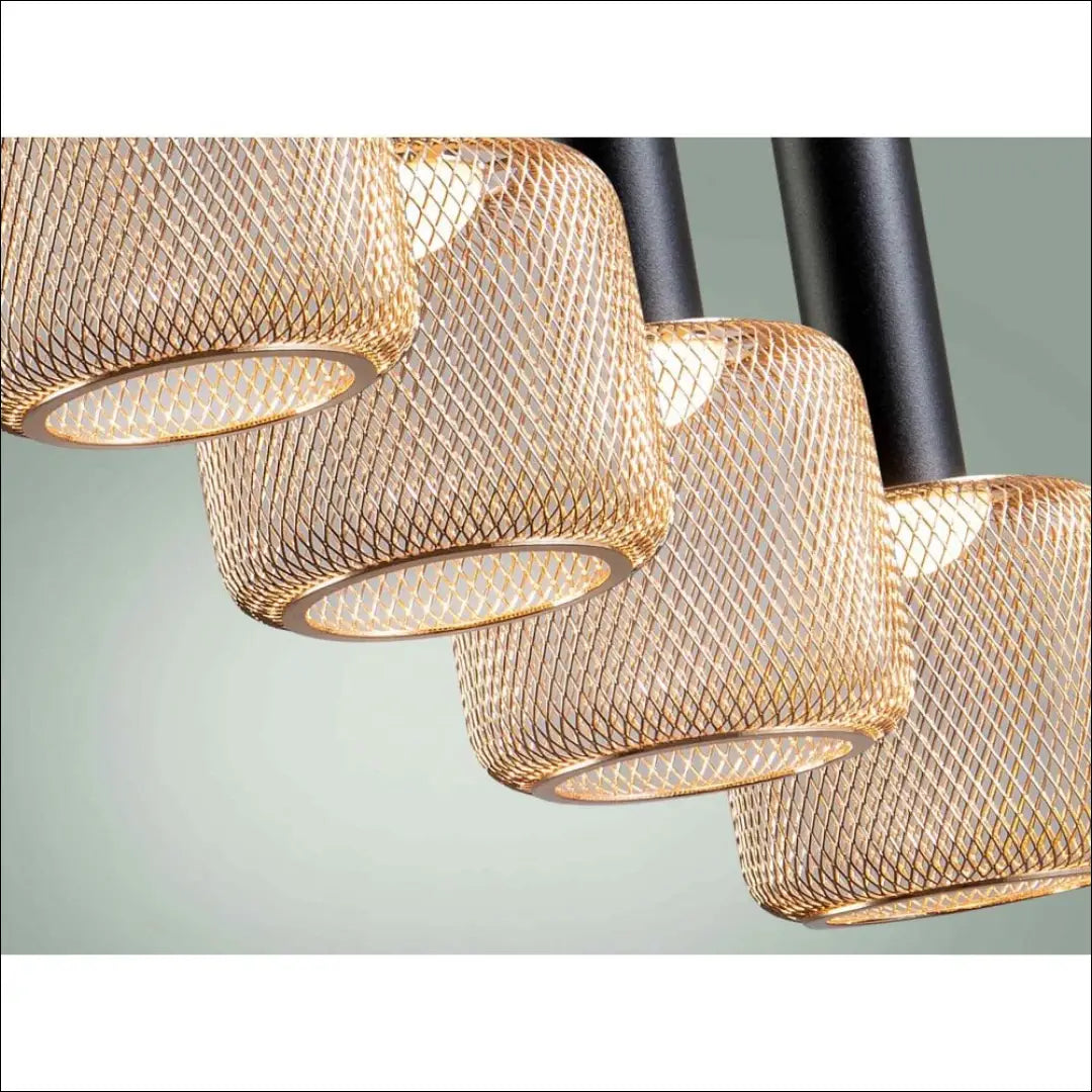 Pakabinamas LED šviestuvas DI1138 - €120 Save 50% 100-200, __label:Pristatymas 1-2 d.d., color-auksine, color-juoda,