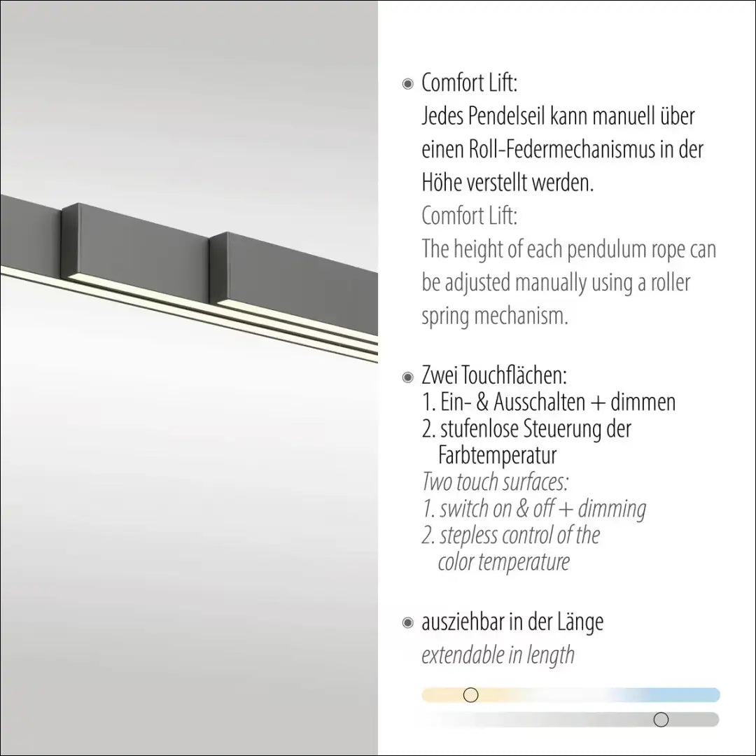 Pakabinamas LED šviestuvas DI12664 - €220 Save 50% __label:Pristatymas 1-2 d.d., color-pilka, interjeras,