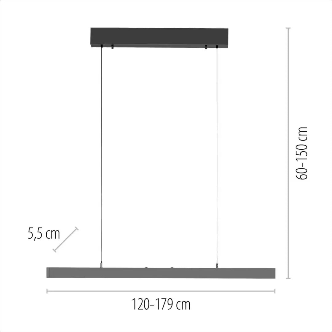 Pakabinamas LED šviestuvas DI12664 - €220 Save 50% __label:Pristatymas 1-2 d.d., color-pilka, interjeras,
