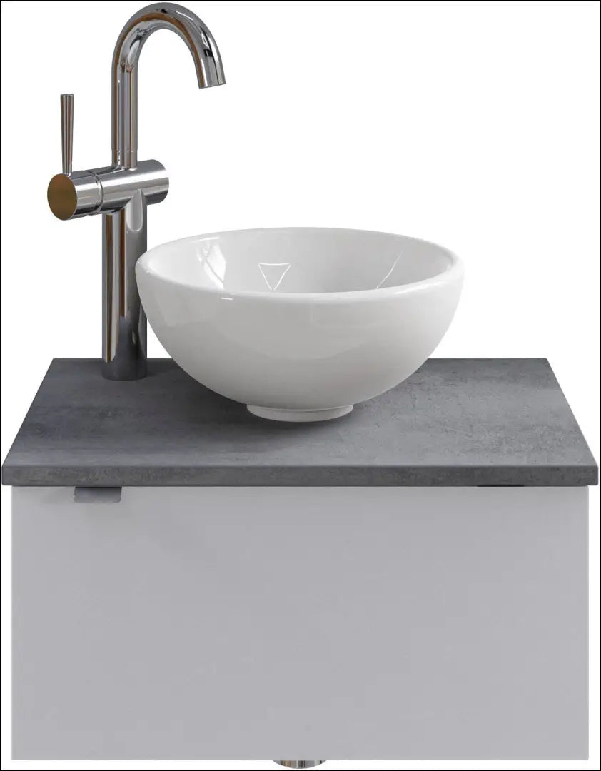 Pakabinamas spintelė su praustuvu KI1544 - €221 Save 50% __label:Pristatymas 1-2 d.d., color-balta, color-pilka,