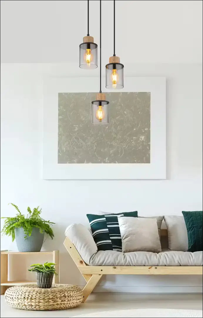 Pakabinamas šviestuvas DI10036 - €12 Save 80% __label:Pristatymas 1-2 d.d., color-juoda, color-ruda, material-mediena,