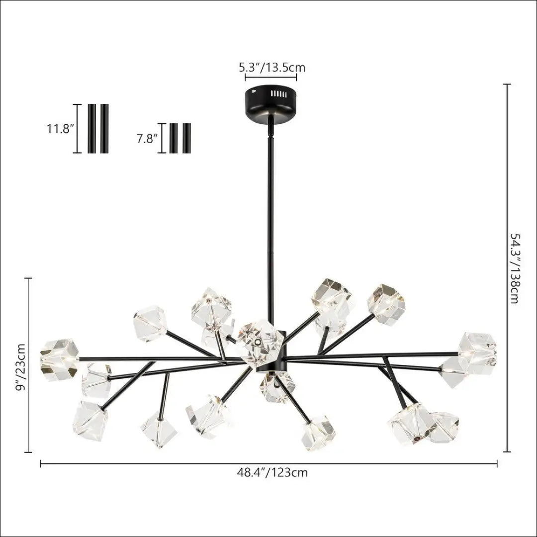 Pakabinamas šviestuvas DI10317 - €198 Save 55% 100-200, __label:Pristatymas 1-2 d.d., color-juoda, interjeras,