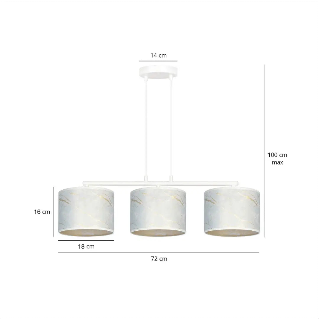 Pakabinamas šviestuvas DI10325 - €60 Save 50% 50-100, __label:Pristatymas 1-2 d.d., color-auksine, color-balta,