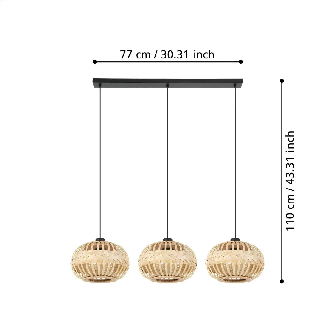 Pakabinamas šviestuvas DI10335 - €73 Save 50% 50-100, __label:Pristatymas 1-2 d.d., color-juoda, color-ruda, interjeras