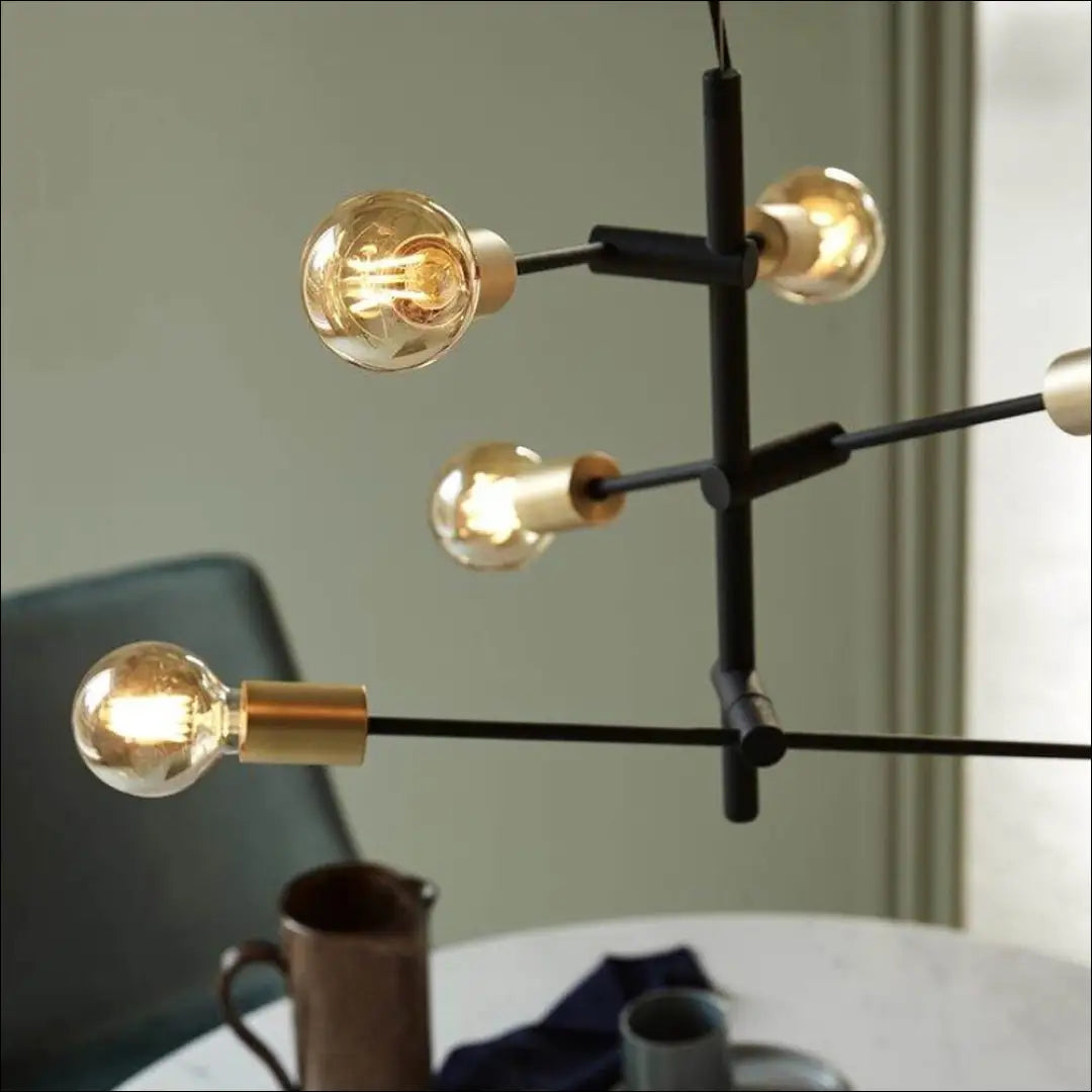 Pakabinamas šviestuvas DI10400 - €64 Save 55% 50-100, __label:Pristatymas 1-2 d.d., color-auksine, color-juoda,