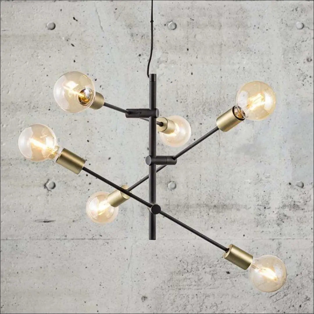 Pakabinamas šviestuvas DI10400 - €64 Save 55% 50-100, __label:Pristatymas 1-2 d.d., color-auksine, color-juoda,