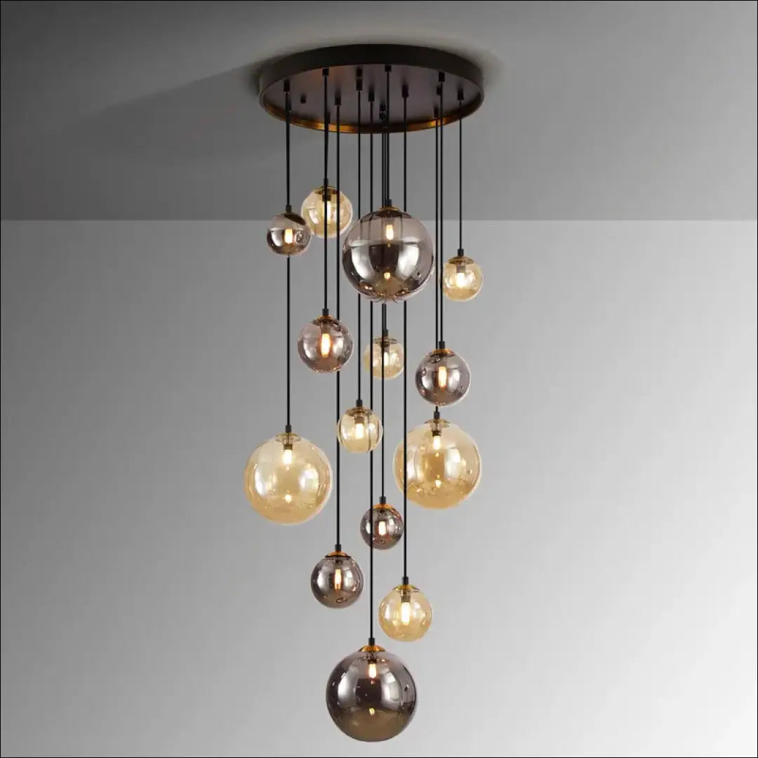 Pakabinamas šviestuvas DI10894 - €575 Save 50% __label:Pristatymas 1-2 d.d., color-juoda, color-ruda, interjeras,