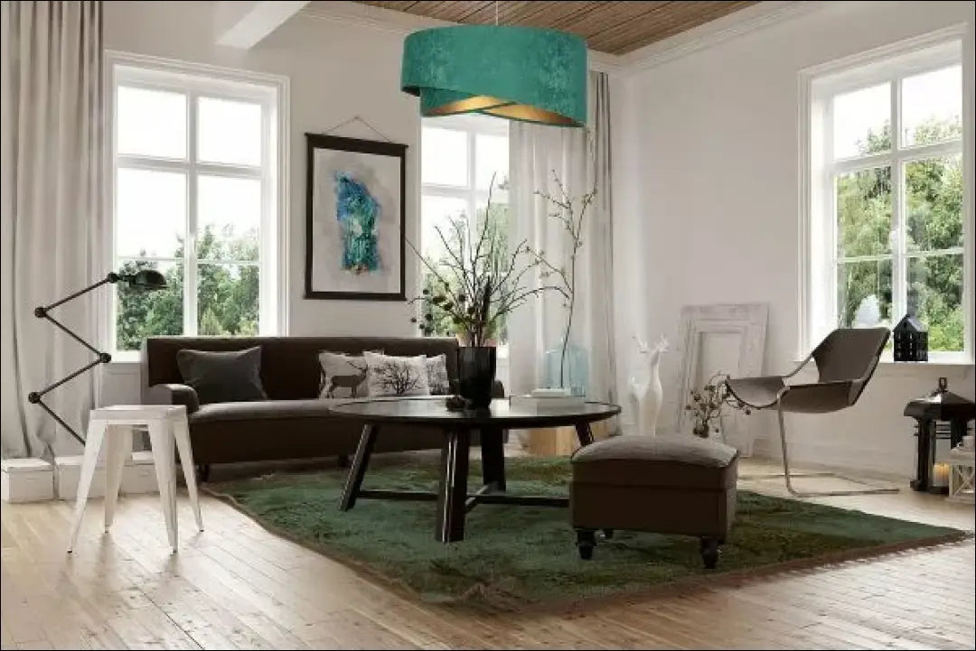 Pakabinamas šviestuvas DI11039 - €44 Save 50% 25-50, __label:Pristatymas 1-2 d.d., color-auksine, color-zalia,