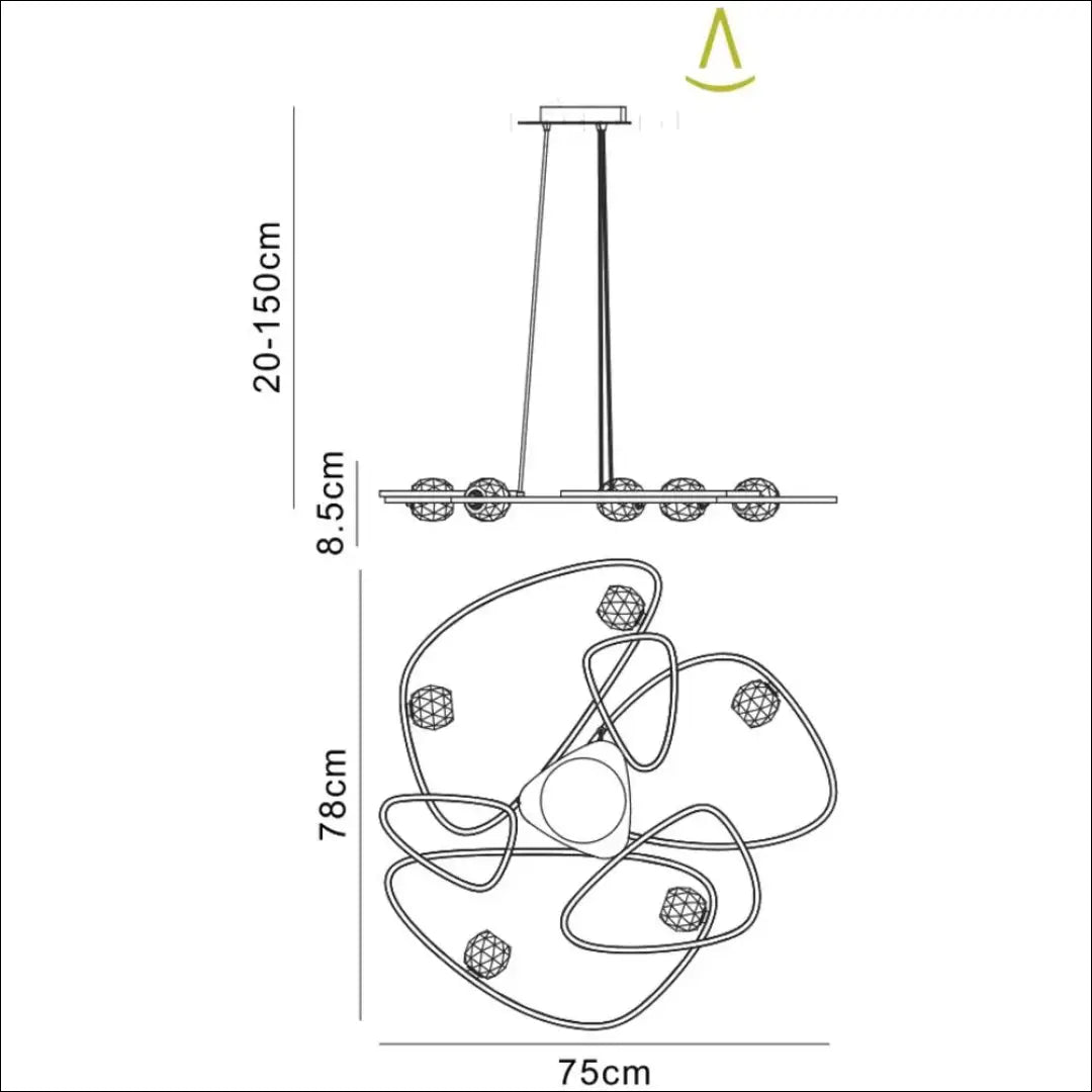 Pakabinamas šviestuvas DI11921 - €45 Save 90% 25-50, __label:Pristatymas 1-2 d.d., color-sidabrine, material-metalas,