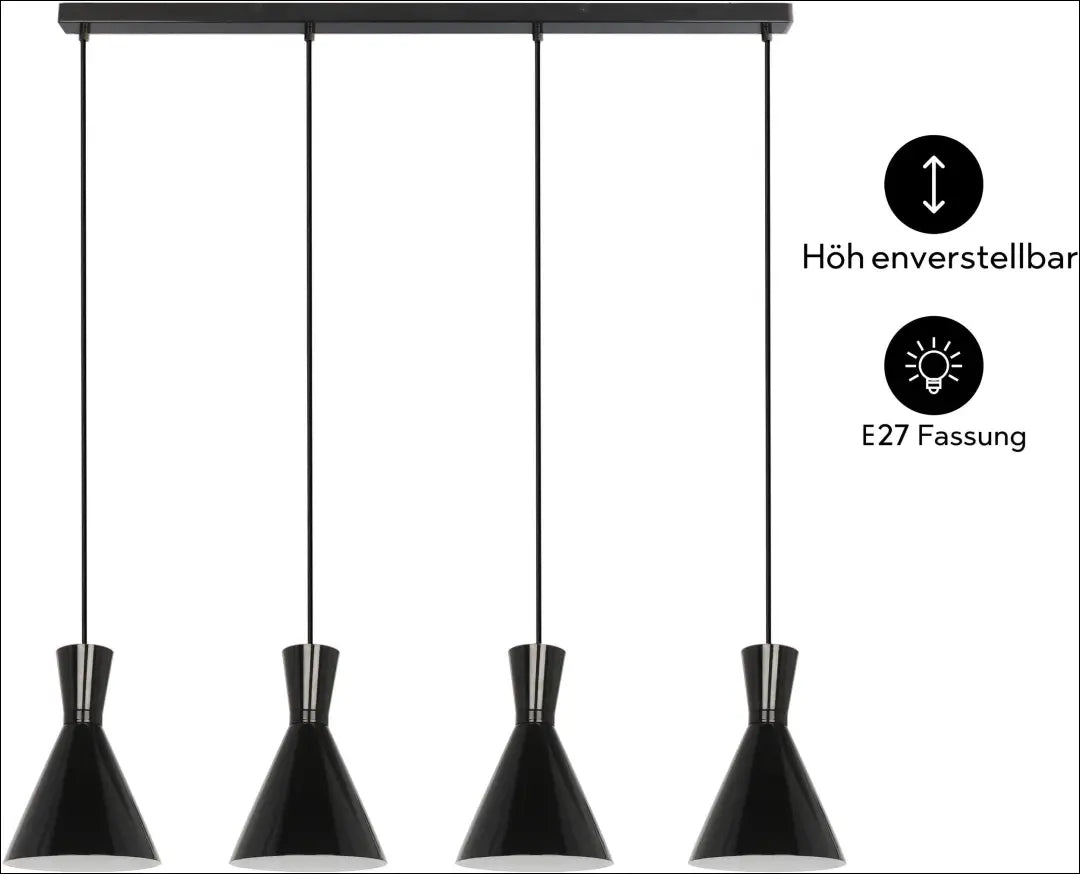 Pakabinamas šviestuvas DI12420 - €115 Save 50% 100-200, __label:Pristatymas 1-2 d.d., color-juoda, interjeras,
