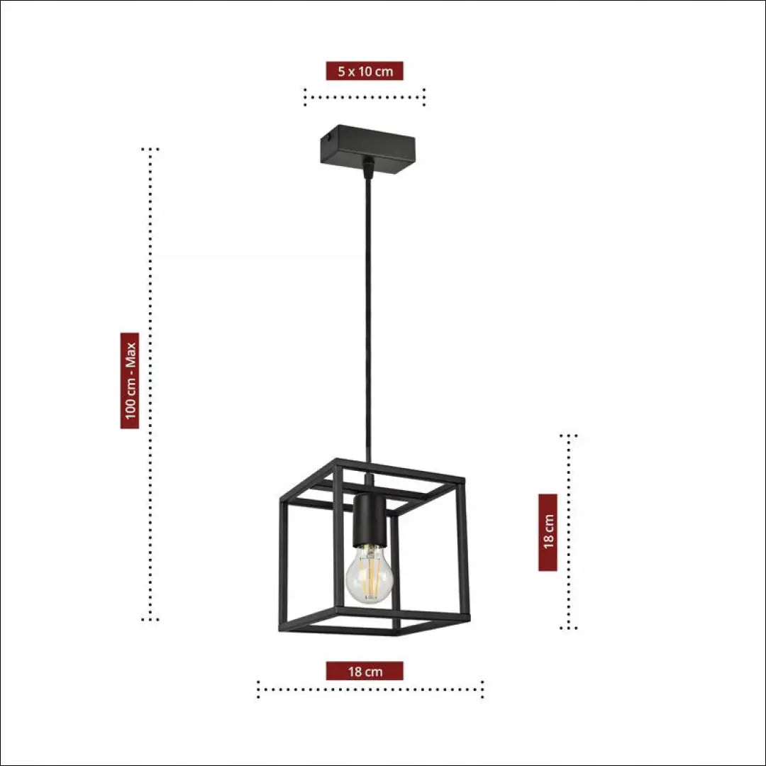 Pakabinamas šviestuvas DI1479 - €31 Save 65% 25-50, __label:Pristatymas 1-2 d.d., color-juoda, interjeras,