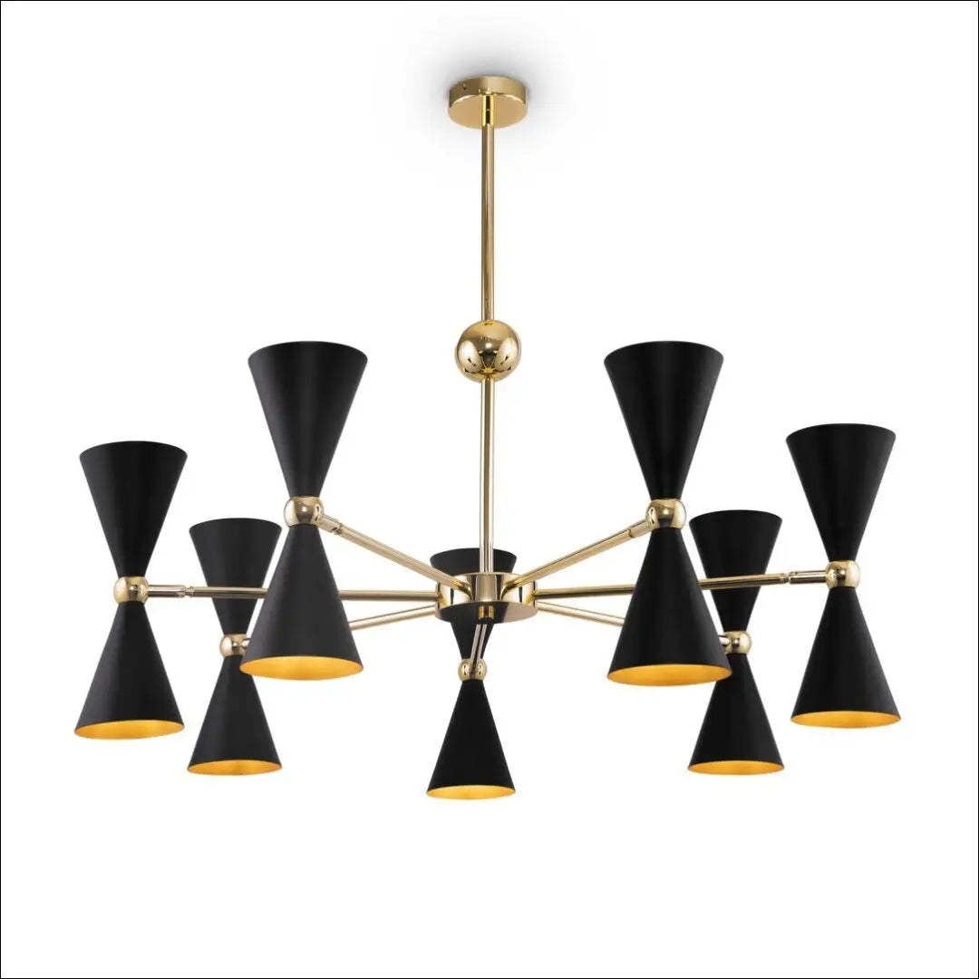 Pakabinamas šviestuvas DI8307 - €234 Save 55% __label:Pristatymas 1-2 d.d., color-auksine, color-juoda, interjeras,