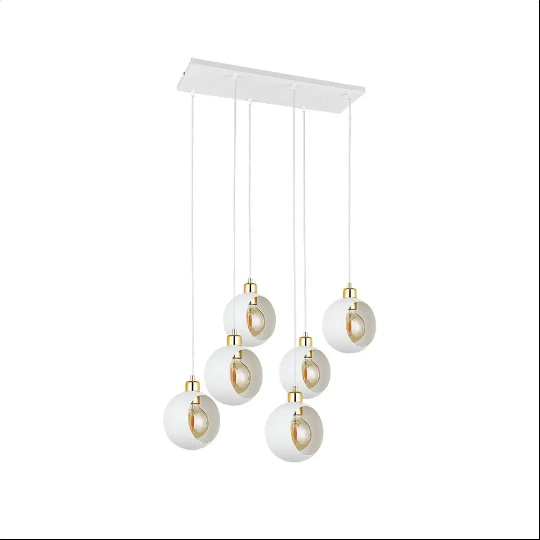 Pakabinamas šviestuvas DI8431 - €156 Save 55% 100-200, __label:Pristatymas 1-2 d.d., color-auksine, color-balta,