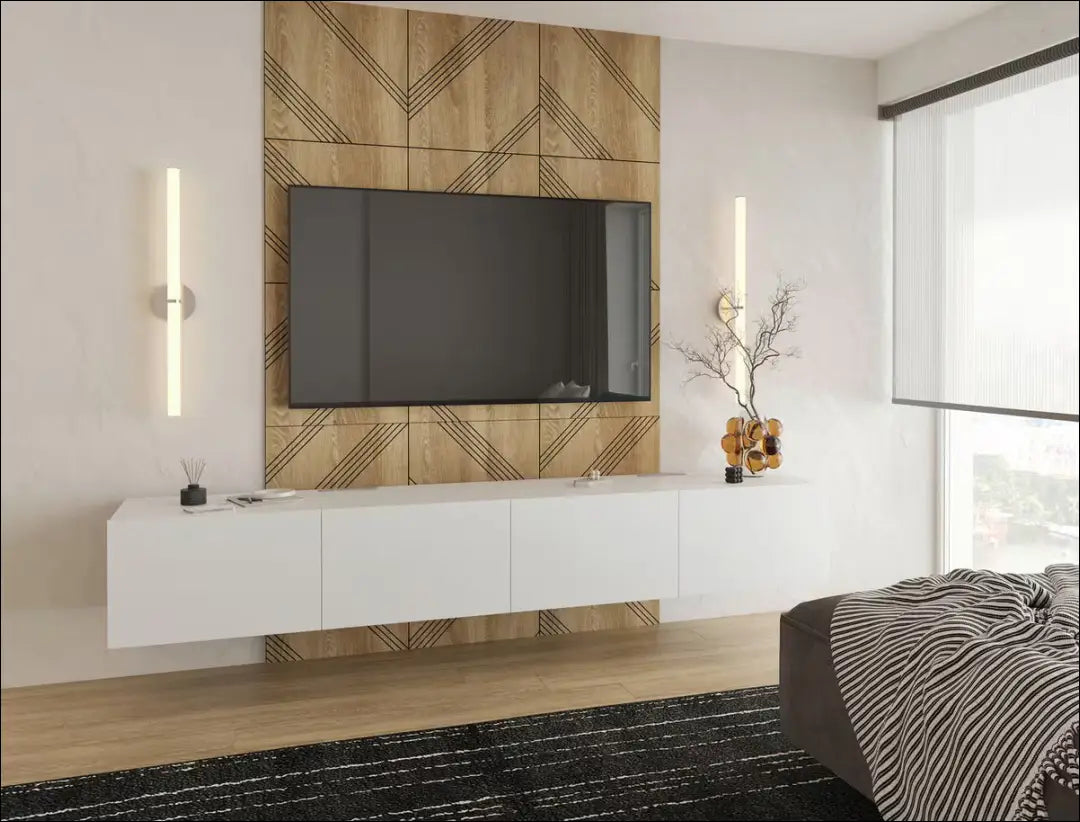 Pakabinamas TV staliukas SI2179 - €70 Save 50% 50-100, __label:Pristatymas 1-2 d.d., color-balta, material-mediena,