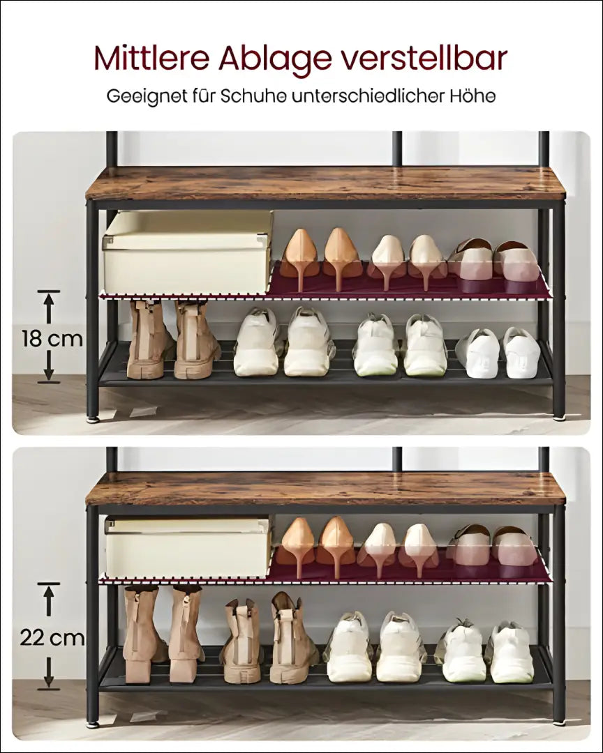 Paltų kabykla su batų lentynomis SM623 - €144 Save 40% 100-200, __label:Pristatymas 5-14 d.d., batu-lentyna, notouch30,