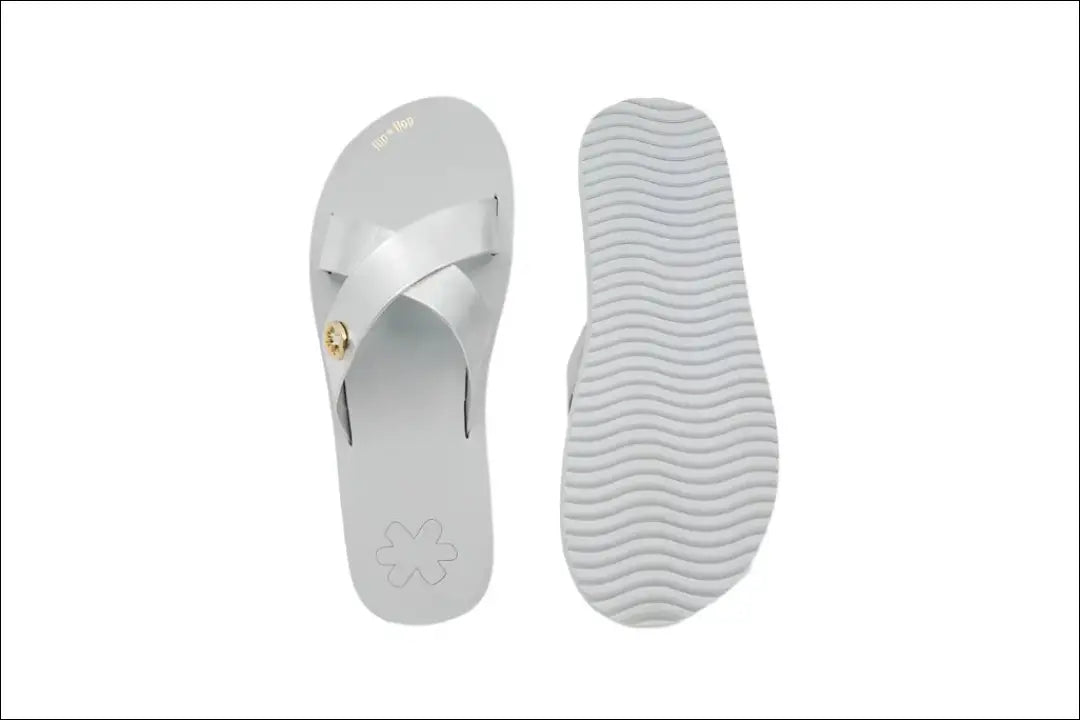 Paplūdimio šlepetės (36) DR130 - __label:Pristatymas 1-2 d.d., color-pilka, color-sidabrine, drabuziai, tekstile Iki