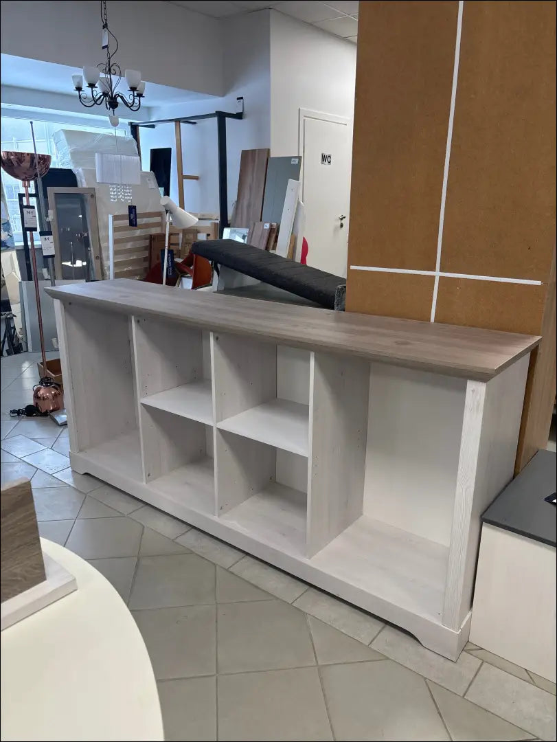 Pastatoma lentyna SI2042 - €85 50-100, __label:Pristatymas 1-2 d.d., color-balta, color-ruda, material-mediena €50