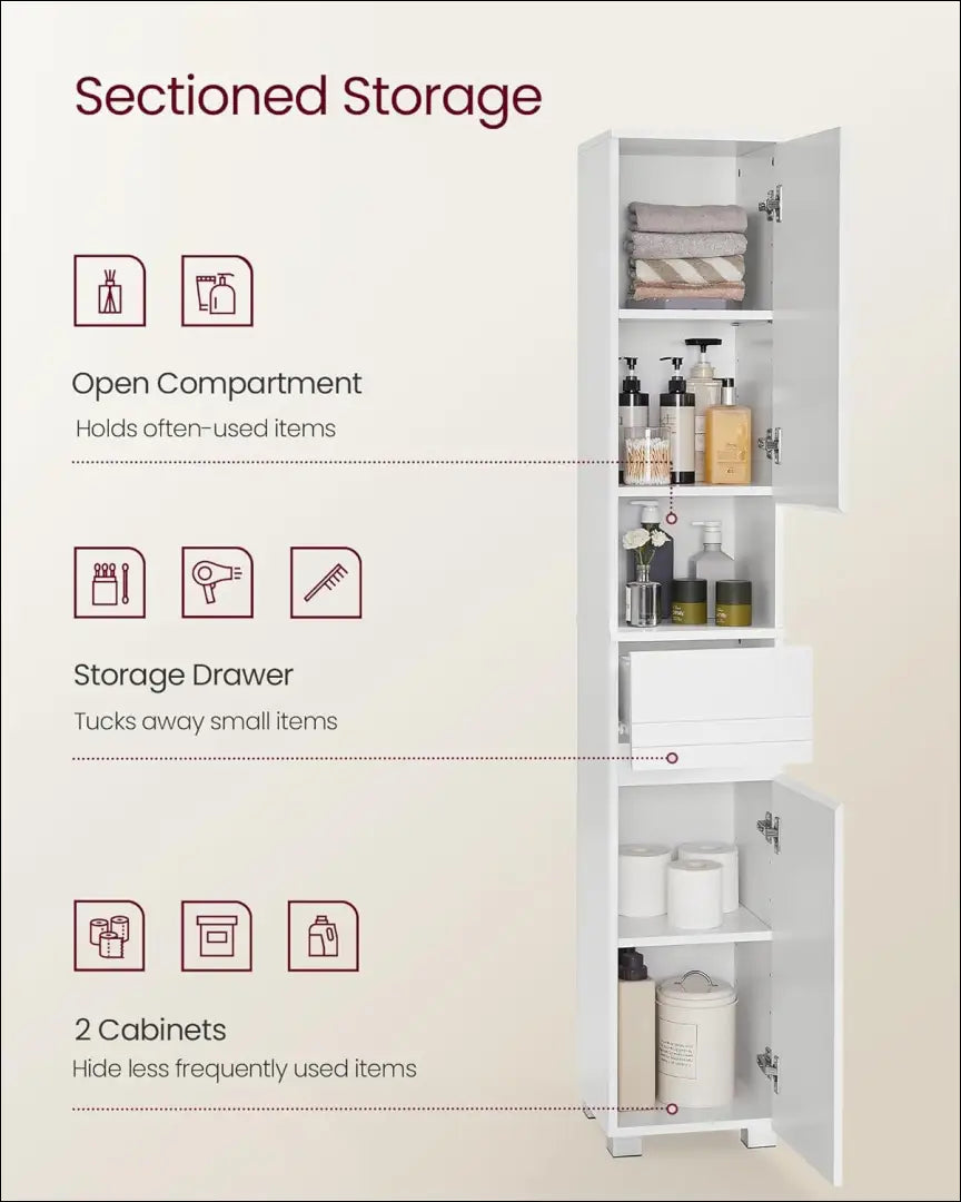 Pastatoma spintelė SM574 - €125 Save 40% 100-200, __label:Pristatymas 5-14 d.d., notouch30, song, spalva-balta