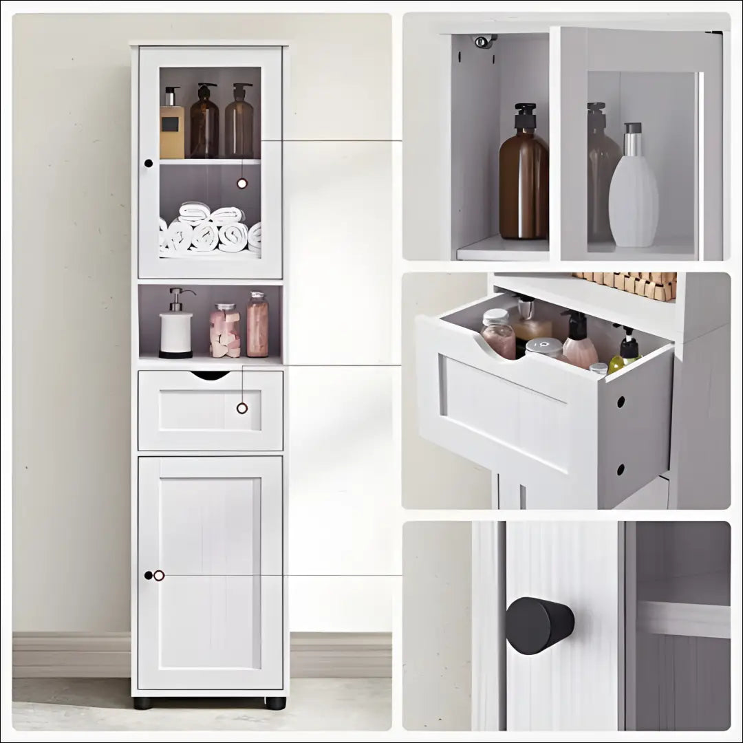 Pastatoma spintelė SM580 - €128 Save 40% 100-200, __label:Pristatymas 5-14 d.d., notouch30, song, spalva-balta