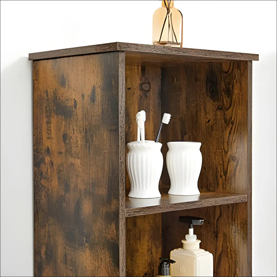 Pastatoma spintelė SM581 - €76 Save 40% 50-100, __label:Pristatymas 5-14 d.d., notouch30, song, spalva-ruda 40x30x167cm