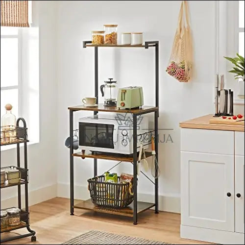 Pastatoma virtuvės lentyna SM1606 - €101 Save 40% 100-200, __label:Pristatymas 5-14 d.d., notouch30, song, spalva-juoda