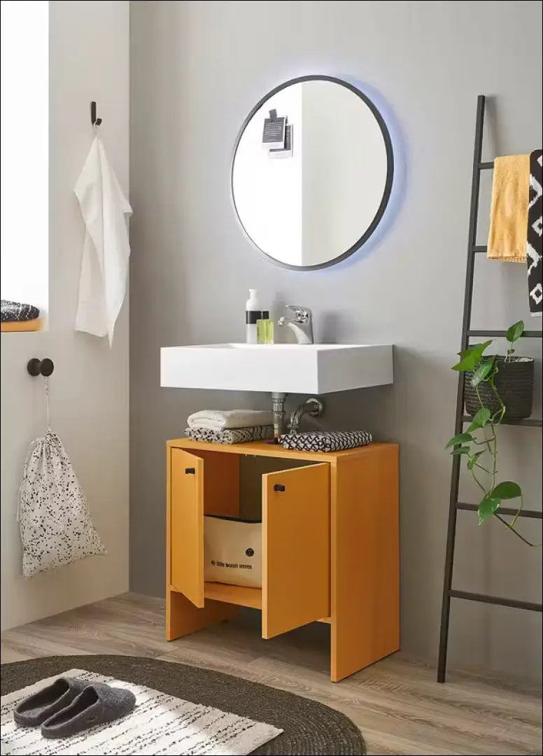 Pastatoma vonios spintelė KI1213 - €34 Save 50% 25-50, __label:Pristatymas 1-2 d.d., color-geltona, material-mediena,