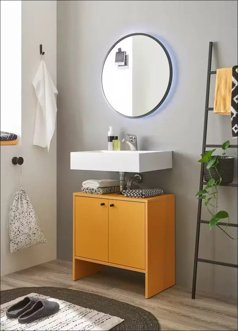 Pastatoma vonios spintelė KI1213 - €34 Save 50% 25-50, __label:Pristatymas 1-2 d.d., color-geltona, material-mediena,