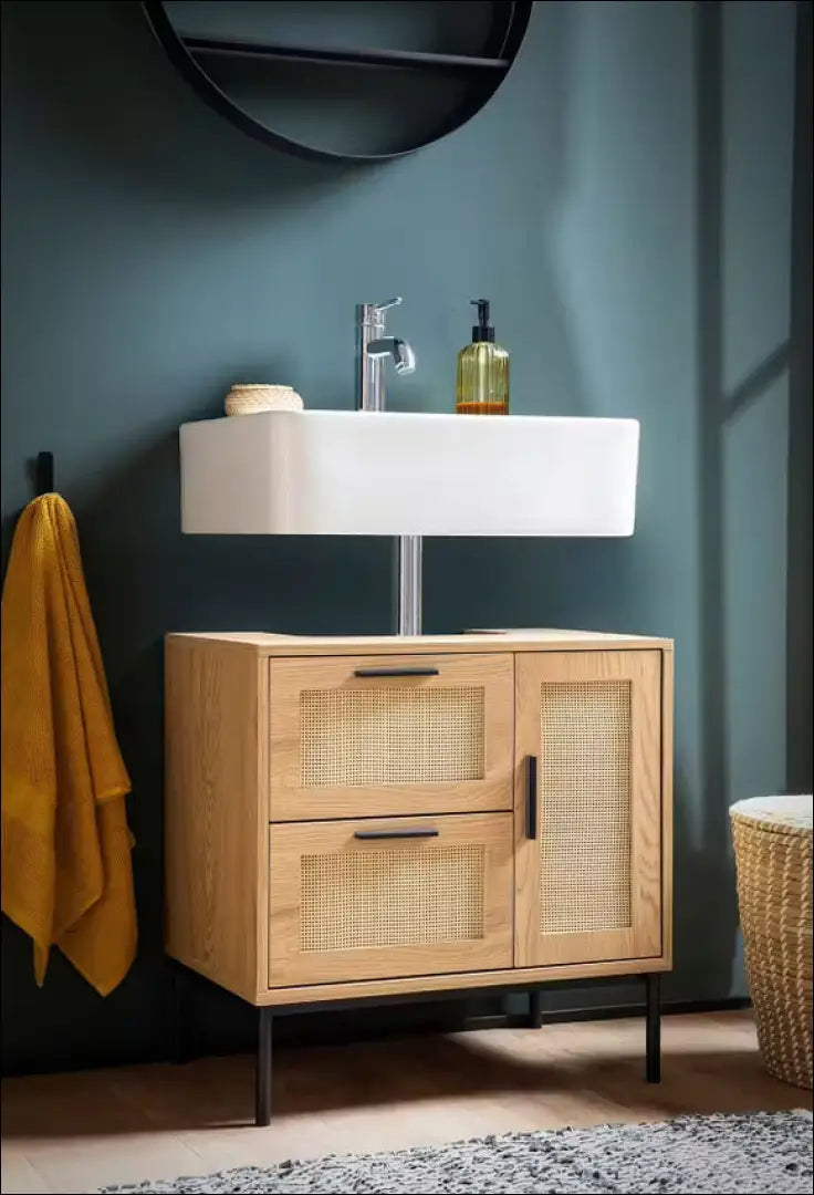 Pastatoma vonios spintelė KI1214 - €74 Save 50% 50-100, __label:Pristatymas 1-2 d.d., color-juoda, color-ruda,