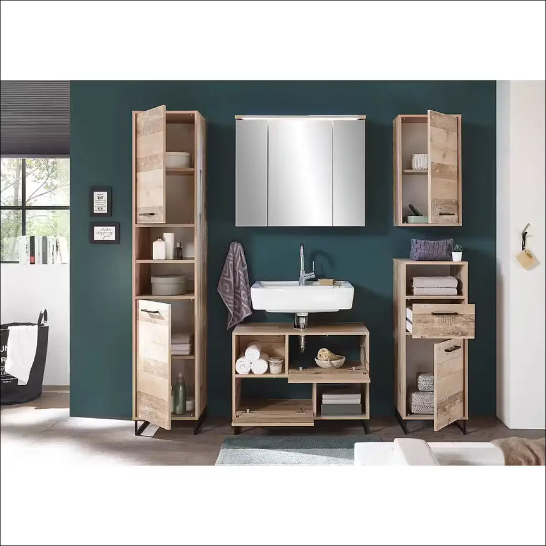 Pastatoma vonios spintelė KI1225 - €63 Save 50% 50-100, __label:Pristatymas 1-2 d.d., color-ruda, material-mediena,