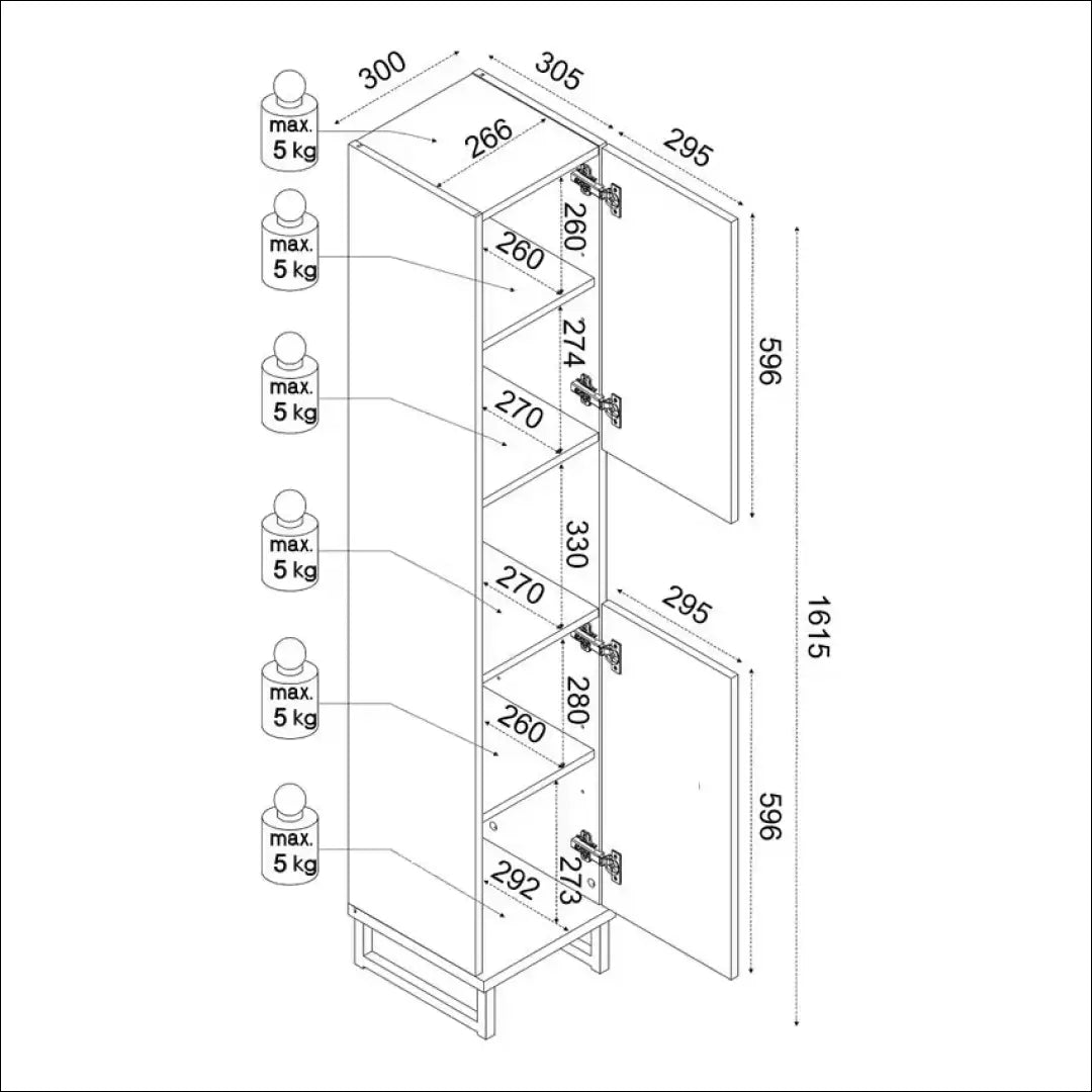 Pastatoma vonios spintelė KI1249 - €72 Save 50% 50-100, __label:Pristatymas 1-2 d.d., color-balta, color-pilka,