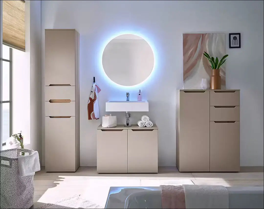 Pastatoma vonios spintelė KI1273 - €64 Save 50% 50-100, __label:Pristatymas 1-2 d.d., color-kremas, color-ruda,